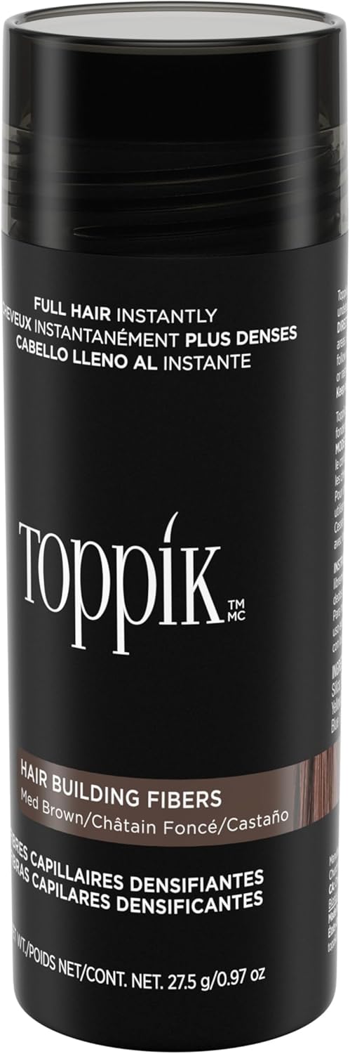 Toppik Hair Building Fibers with Premium Keratin Fibers Conceals Hair Thinning and Hair Loss for Fuller