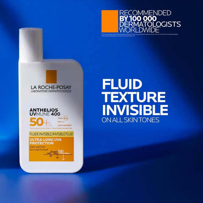 La Roche-Posay Anthelios UVMune 400 Invisible Fluid Sunscreen SPF 50+ for Men/Women