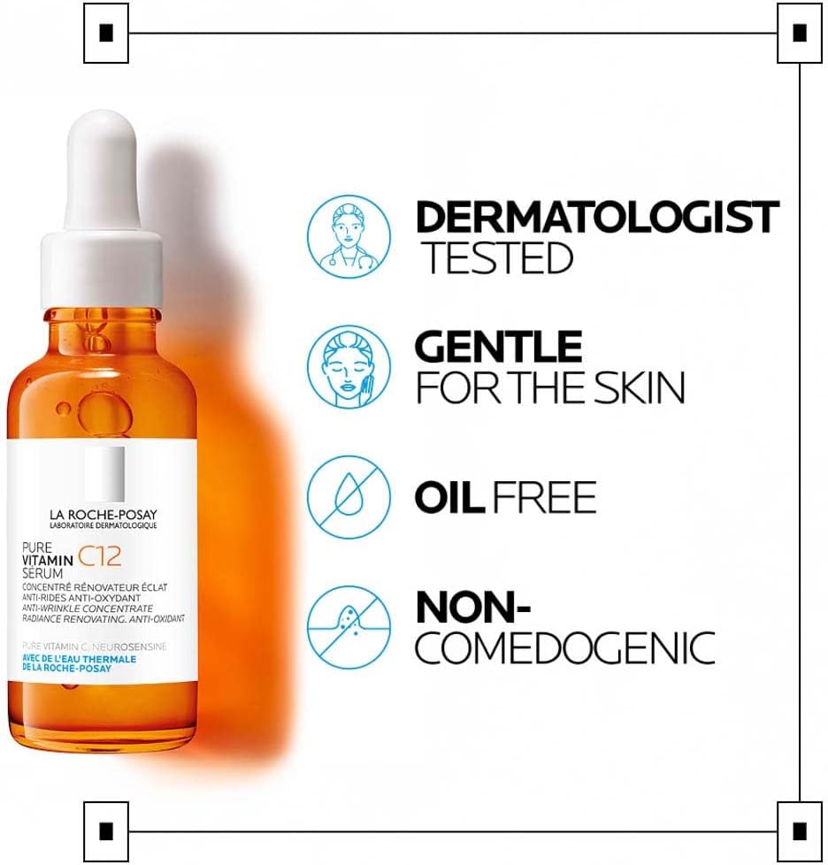 La Roche Posay 12% Pure Vitamin C Anti-Aging Face Serum, 30ML
