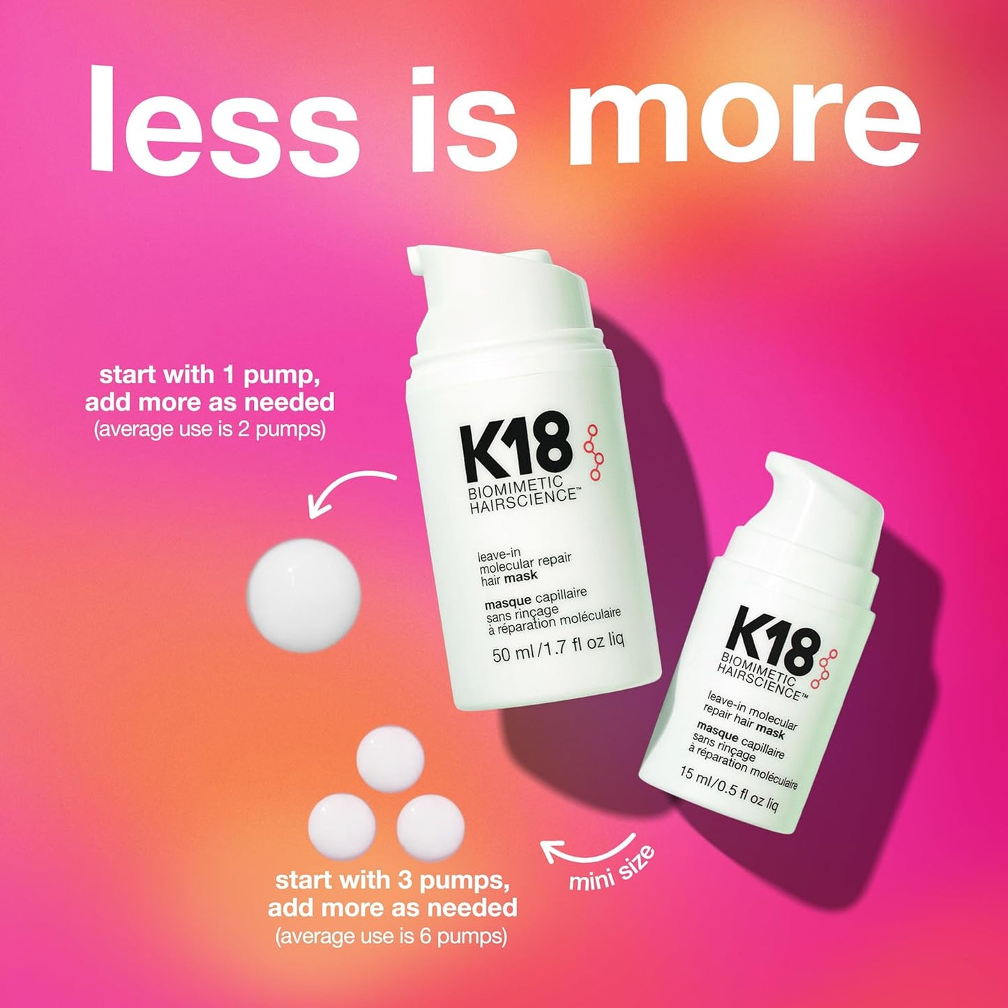 K18 Leave-In Repair Hair Mask Treatment To Repair Dry Or Damaged Hair - 4 Minutes To Reverse Hair Damage From Bleach