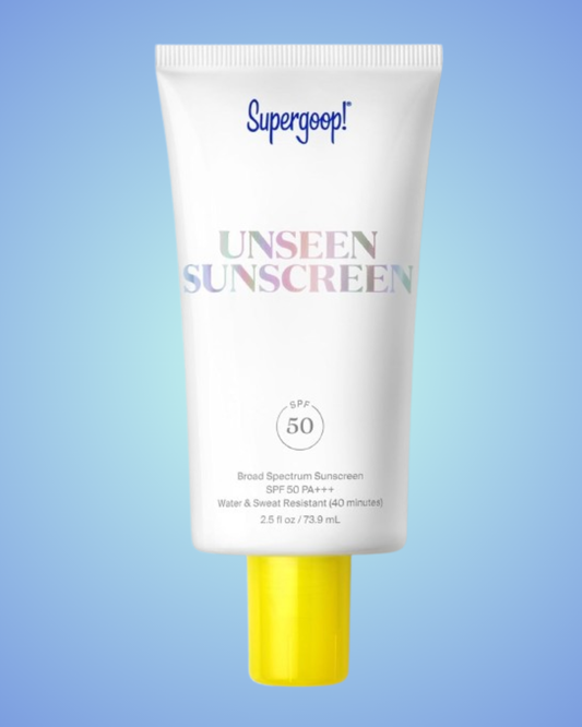 Supergoop! Unseen Sunscreen - SPF 50 - Clear & Invisible Face Sunscreen - 2.5 fl oz